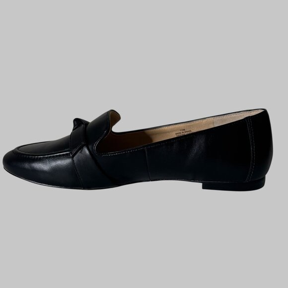 NIB Talbots Loafers Ryan Bow sz 11 Black Flat Heel - Picture 2 of 12